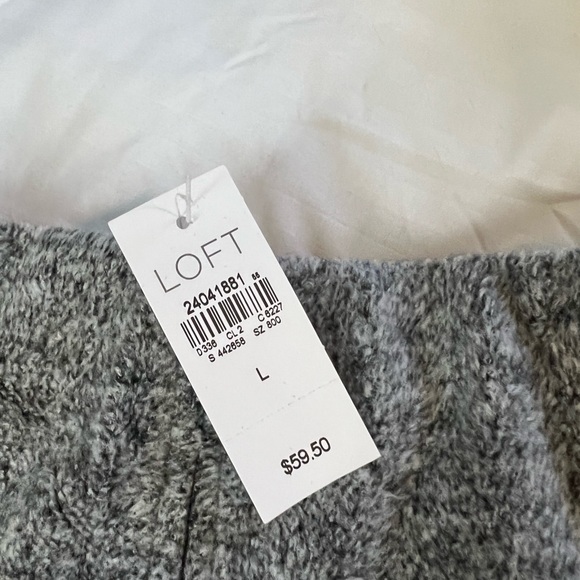 Loft Aline soft gray skirt. Large. - Picture 5 of 5